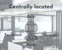 Describing the central location of Anticube Coworking Spaces in Mohan Co-operative South Delhi